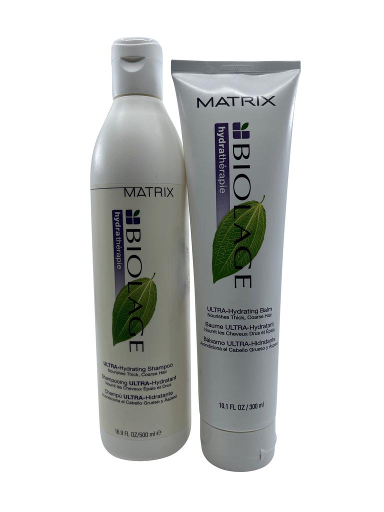 MATRIX Biolage Ultra Hydrating Shampoo 16.9 OZ 
Balm 10.1 OZ Set Thick Hair