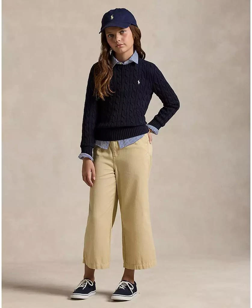 Ralph Lauren Girls 7-16 Cable-Knit Long Sleeves Sweater 3