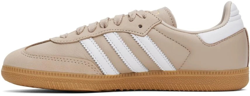 Adidas Taupe Samba OG Sneakers 3