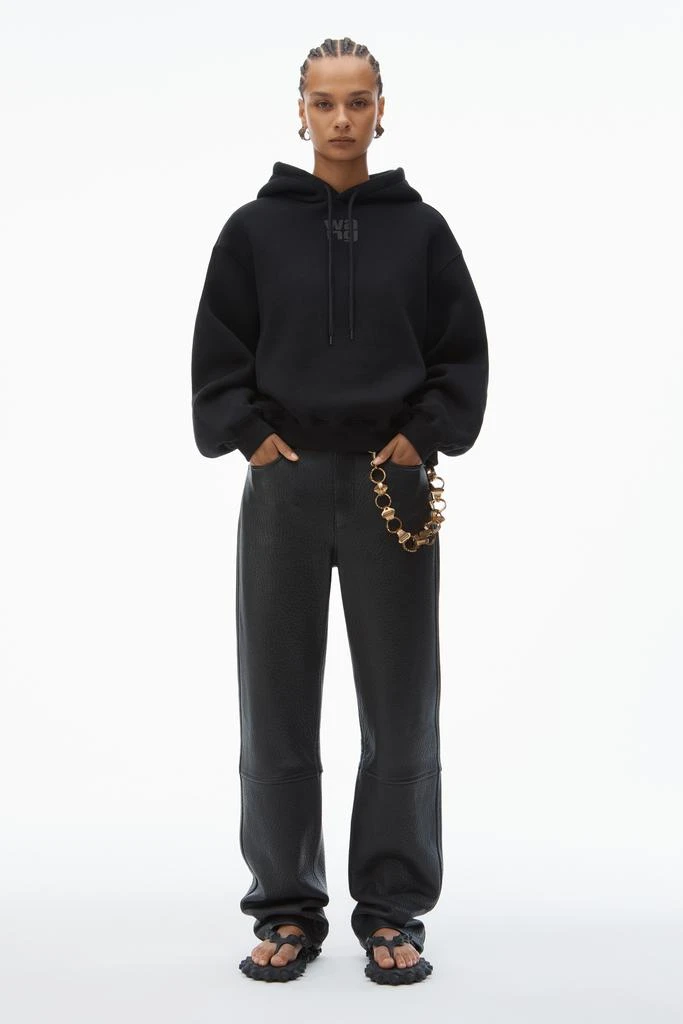 Alexander Wang PUFF LOGO HOODIE IN STRUCTURED TERRY 5