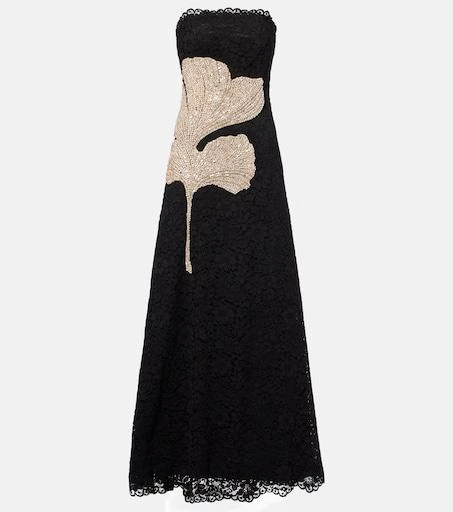 Costarellos Hallis embellished lace gown - 34