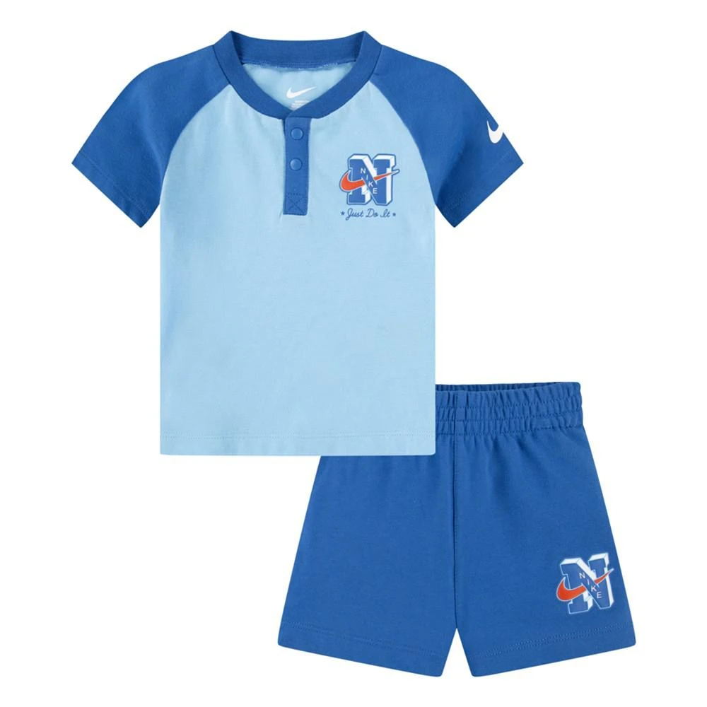 Nike Baby Boys Next Gen Henley Shorts and T-shirt, 2 Piece Set 1