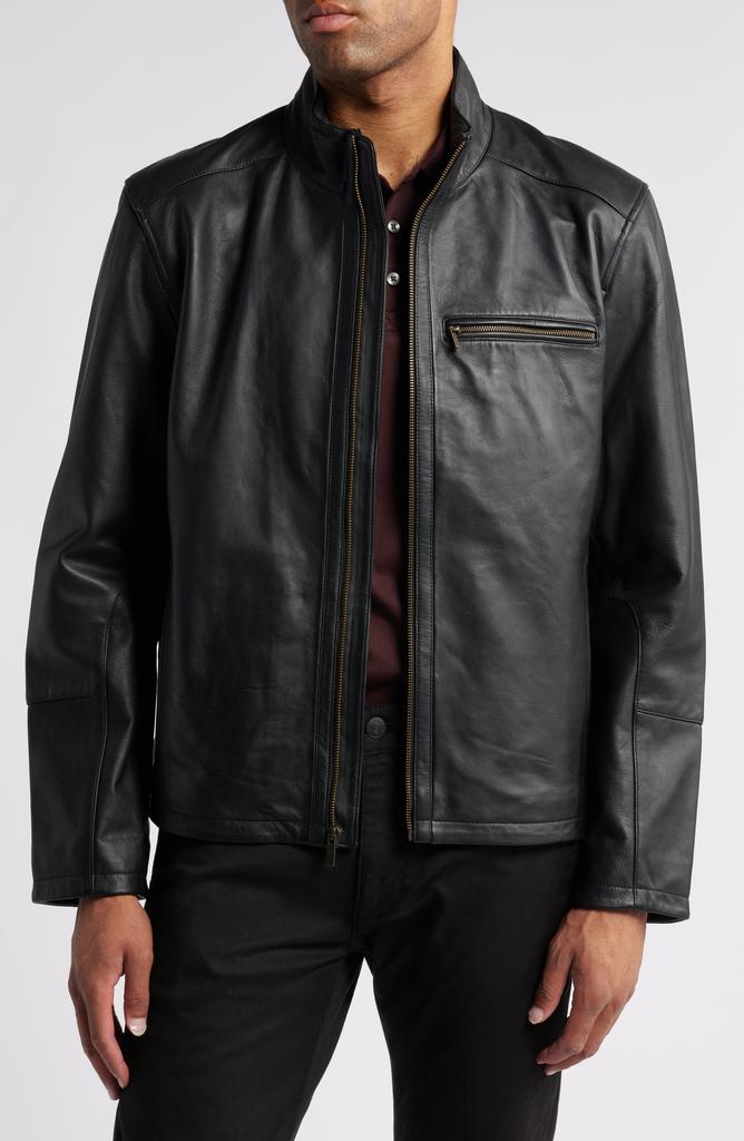 Cole Haan Leather Jacket cheapest / Black / Size 10