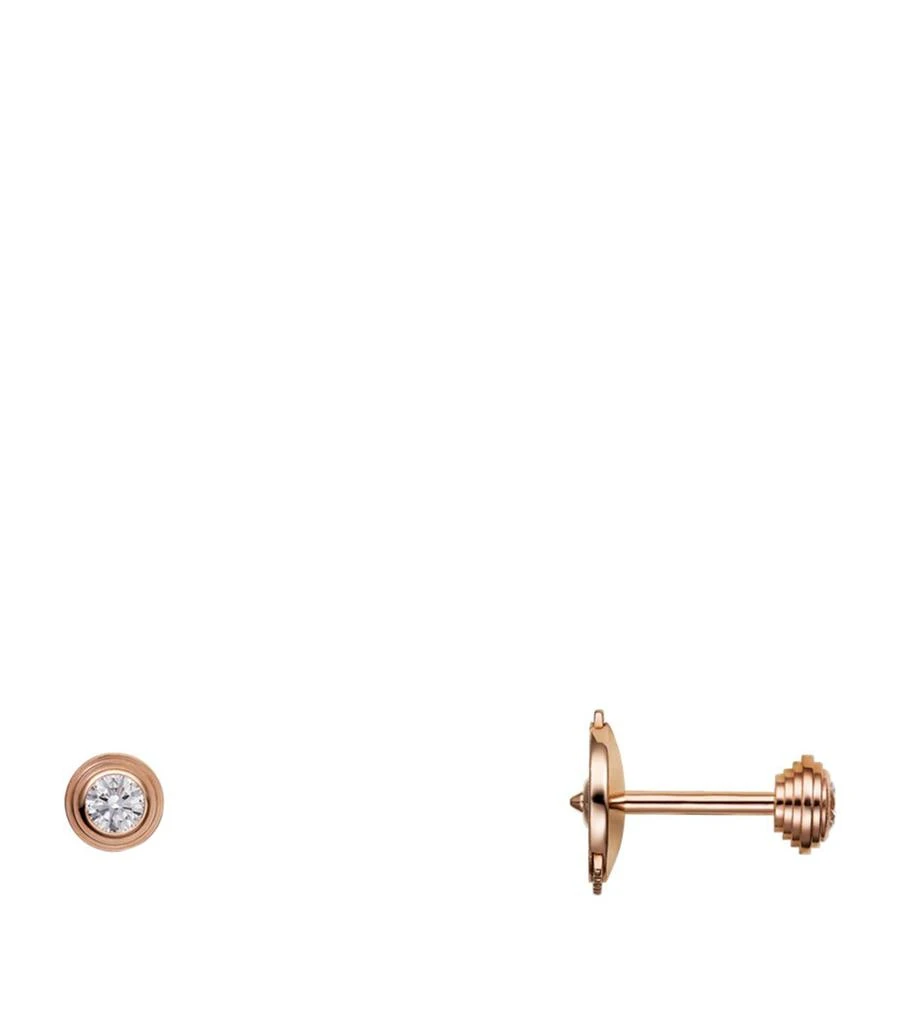 Cartier Extra-Small Rose Gold and Diamond Cartier d'Amour Earrings 2