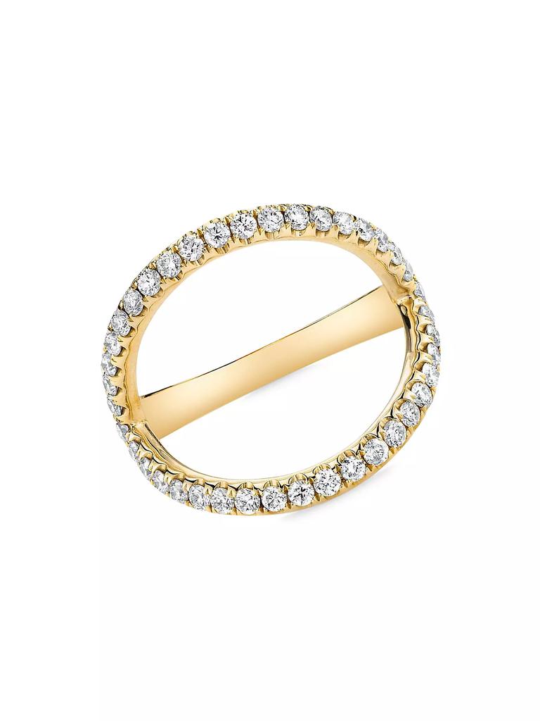 Anita Ko 18K Yellow Gold & Diamond Arc Ring