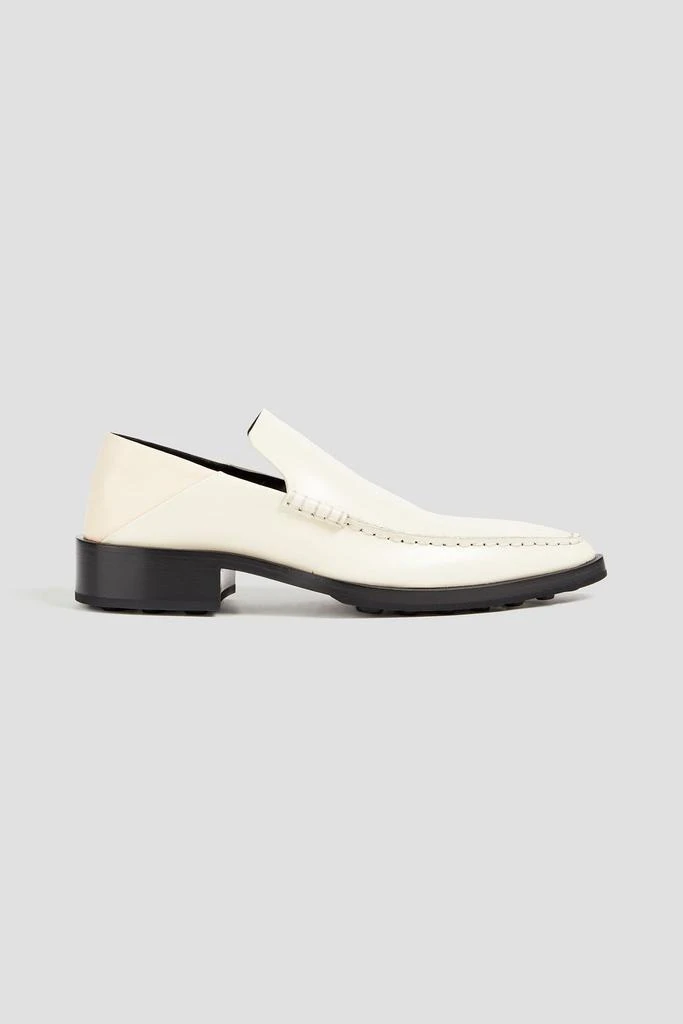 Jil Sander Glossed-leather collapsible-heel loafers 1