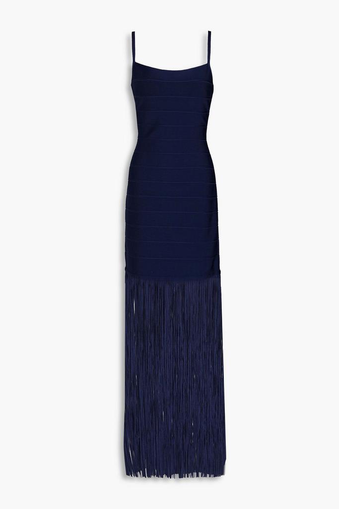 Herve Leger Fringed bandage gown