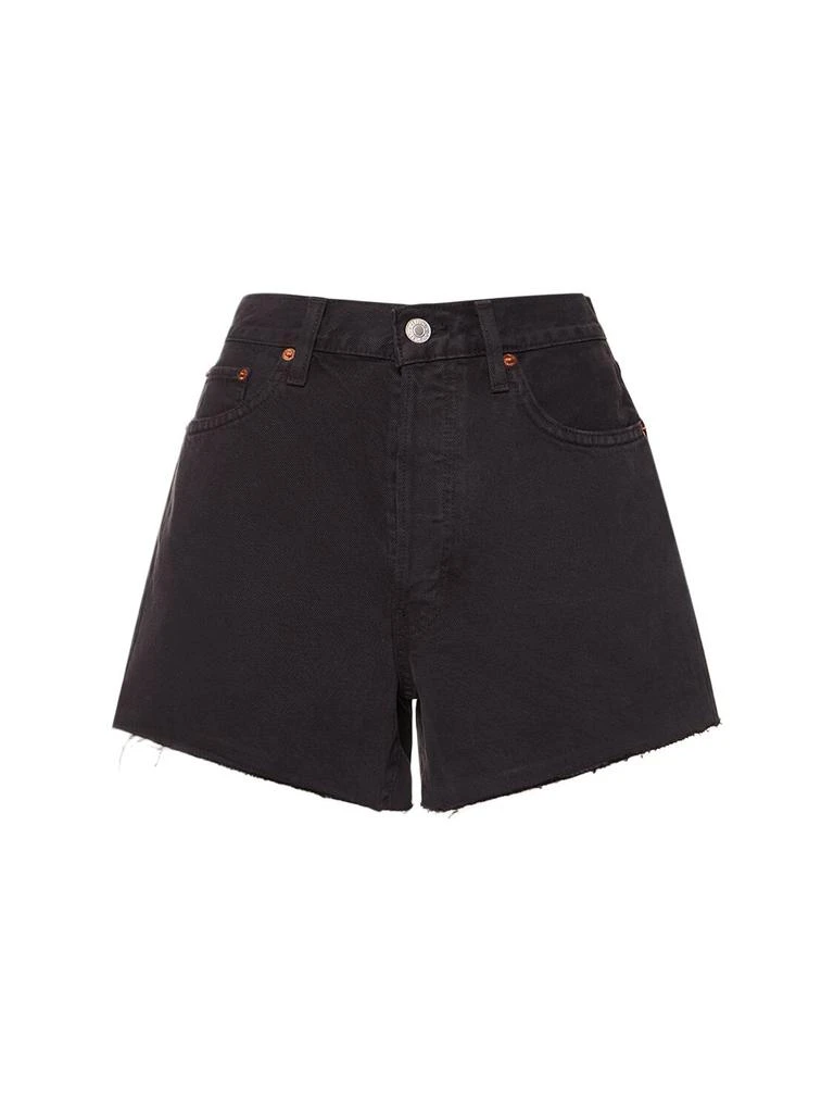 Re/Done 90s Low Rise Cotton Denim Shorts 1