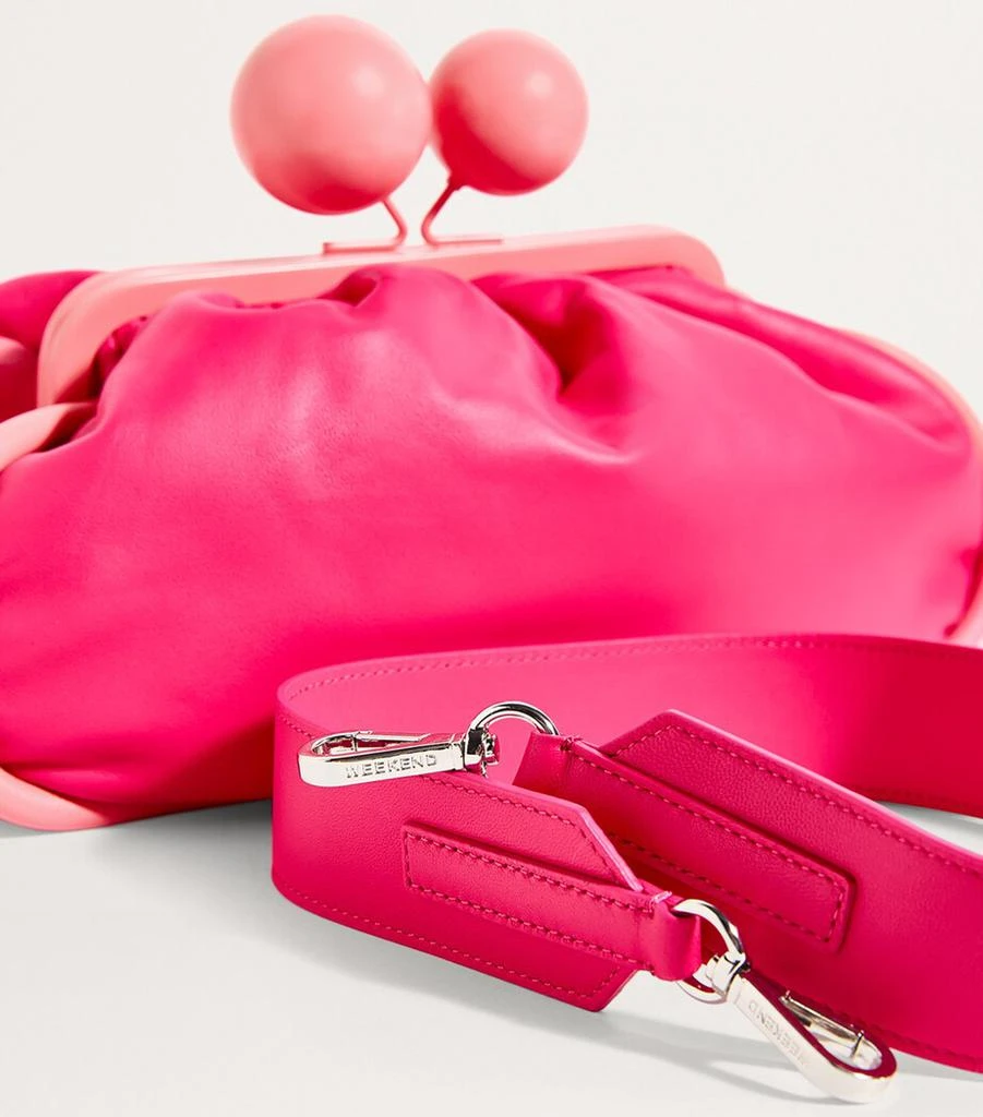 Weekend Max Mara Medium Leather Pasticcino Clutch Bag 7