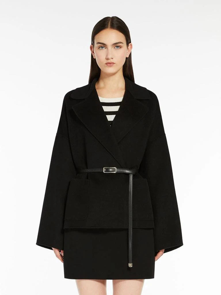 Max Mara Wool cashmere and silk wrap jacket 2
