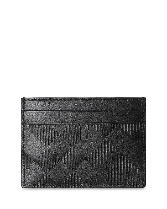 Burberry Embossed Check Card Case