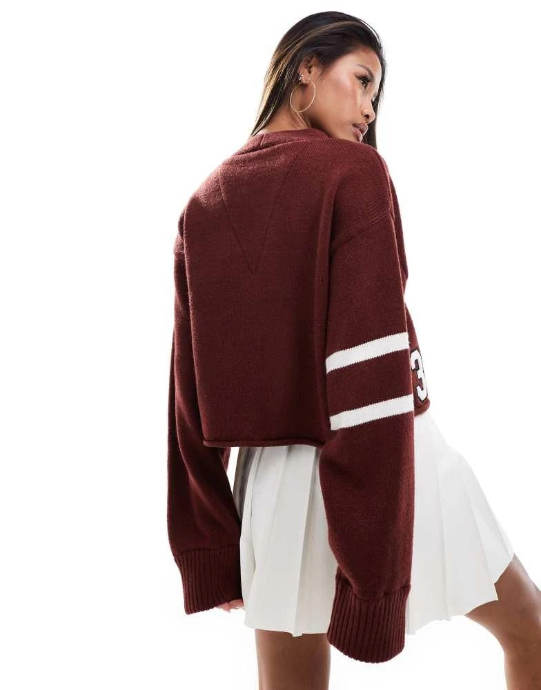 NIKE Nike YOON cardigan in burgundy 4