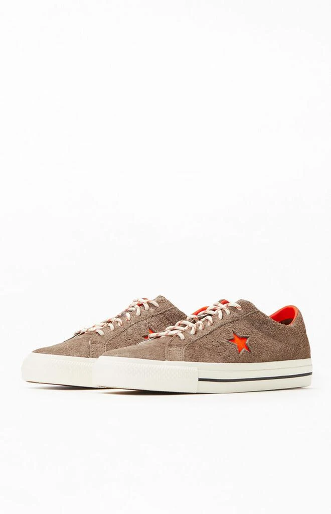 Converse Green One Star Pro Suede Shoes 2