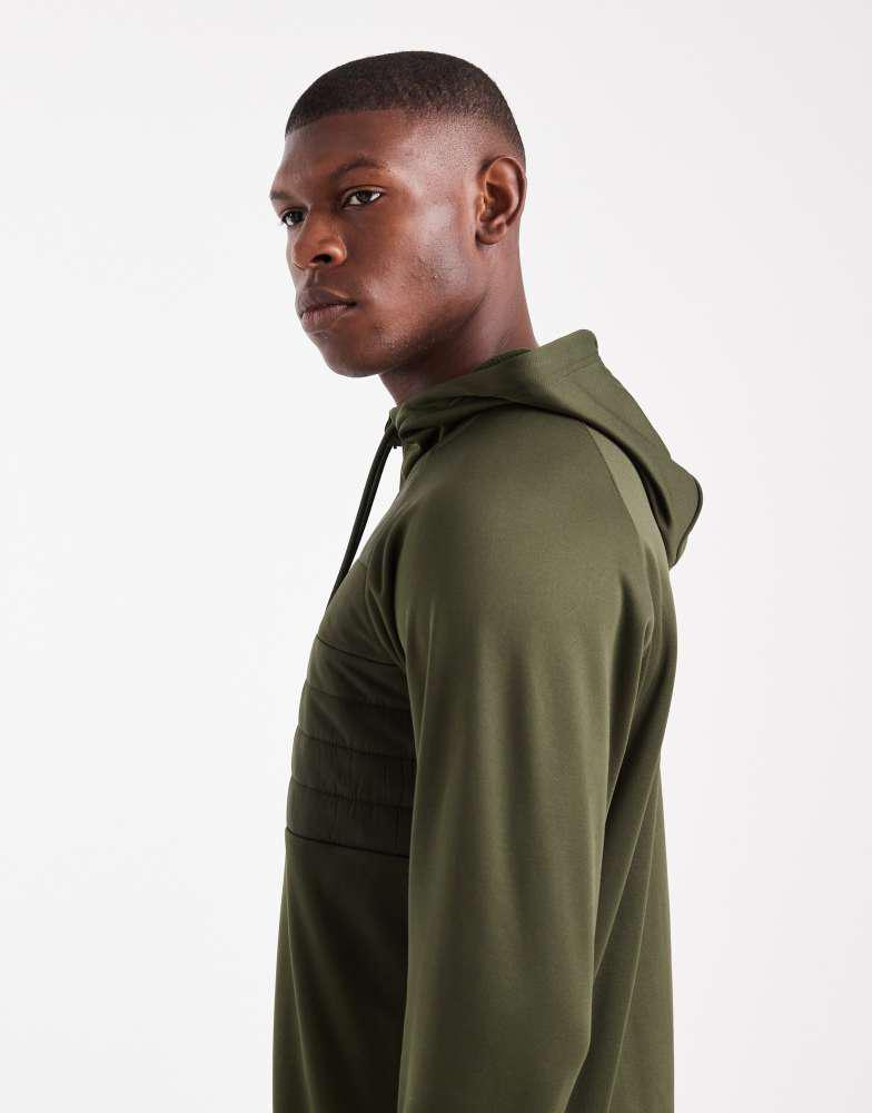 Adidas adidas Football Tiro 25 essentials winterized training top in night cargo / tent green / imp