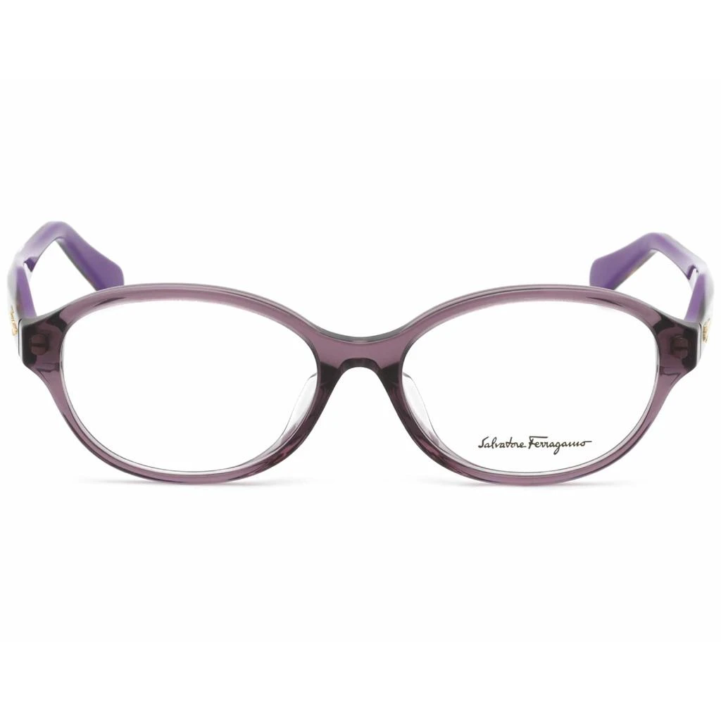 Salvatore Ferragamo Salvatore Ferragamo Women's Eyeglasses - Violet Oval Plastic Frame | SF2856A 500 2
