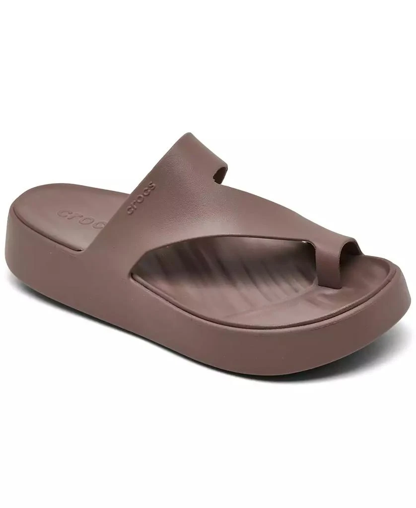 Crocs Women's Getaway Platform Toe Loop Casual Sandals from Finish Line 1