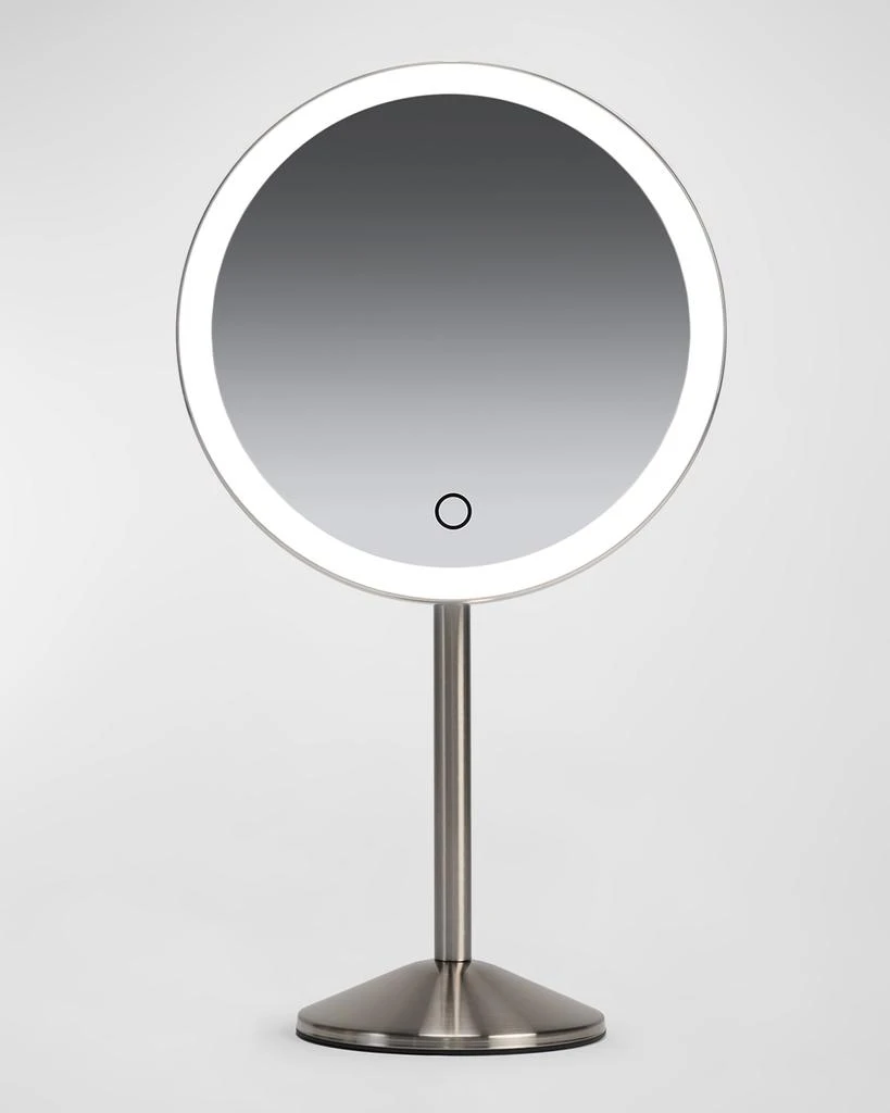 Ilios Rechargeable Round Table Makeup Mirror With 1X Magnification 1