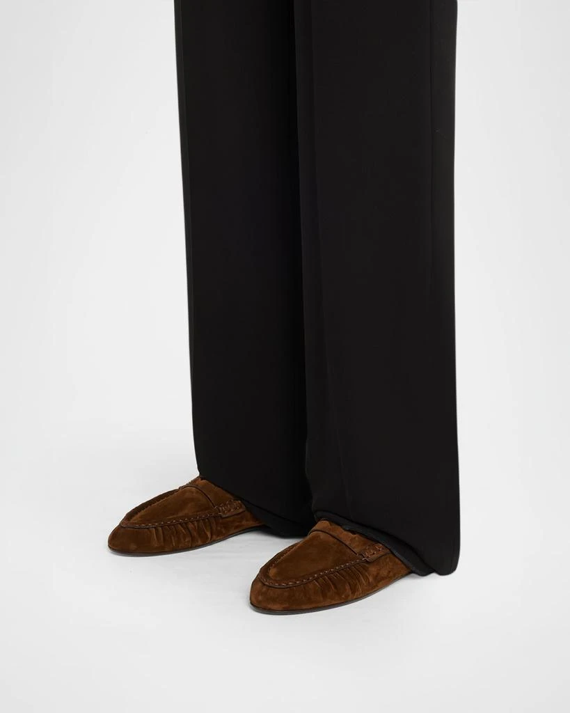 Yves Saint Laurent Le Loafer Suede Penny Loafer Mules 2