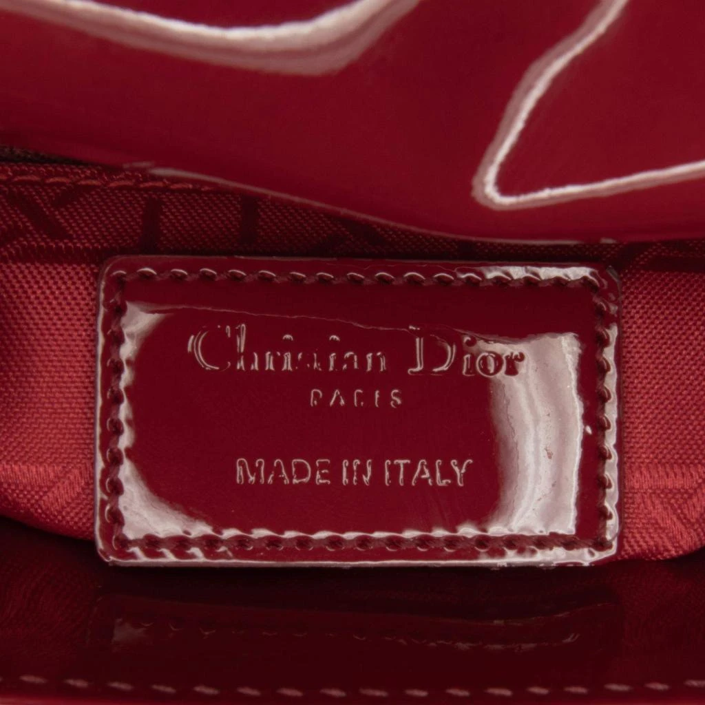 Dior Dior Red Mini Patent Cannage Lady Dior 8