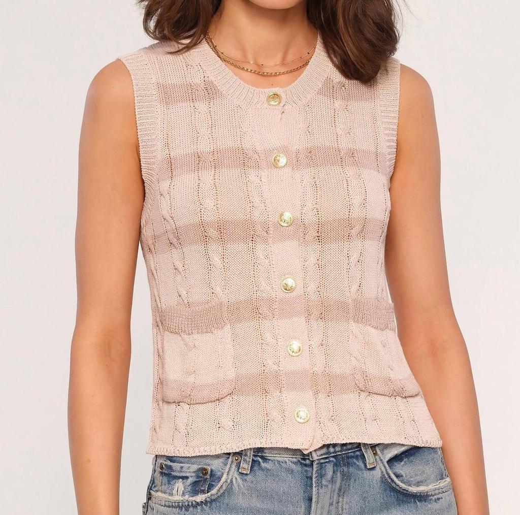 heartLoom Bennie Vest In Oyster