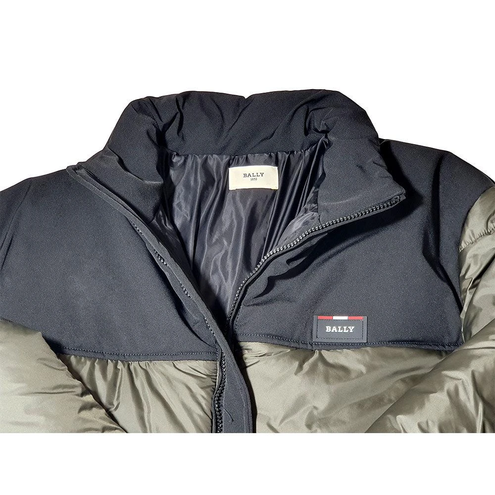 Bally 6240345 Forest Green Nylon Quilted Puffer Jacket 4