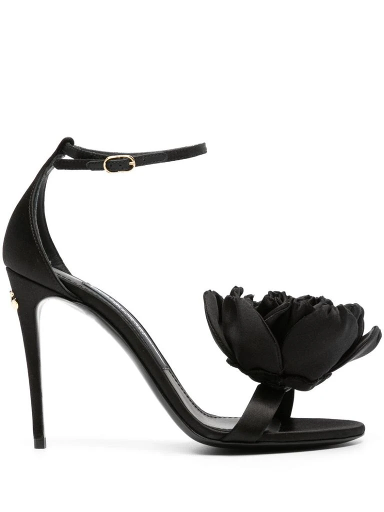 Dolce & Gabbana White KEIRA Heels Ankle Strap Sandals Shoes