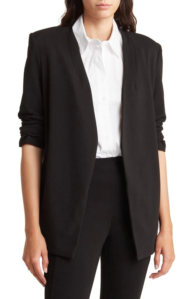 T Tahari Collarless Open Front Blazer 1