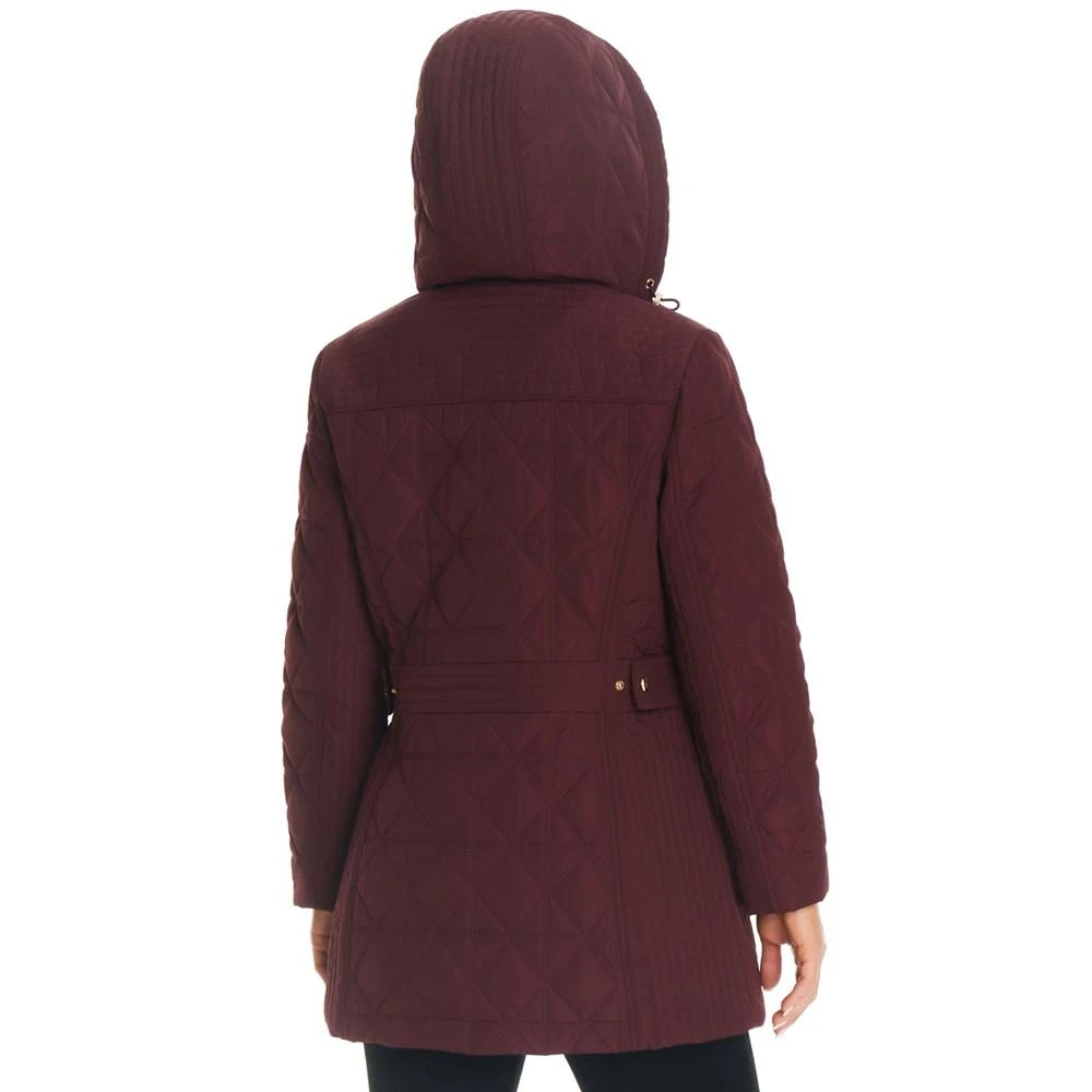 Jones New York Women's Hooded Quilted Coat 6