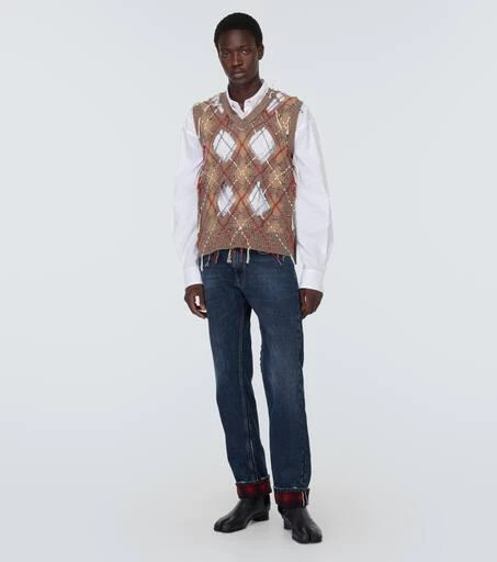 MAISON MARGIELA x Pendleton distressed straight jeans 2