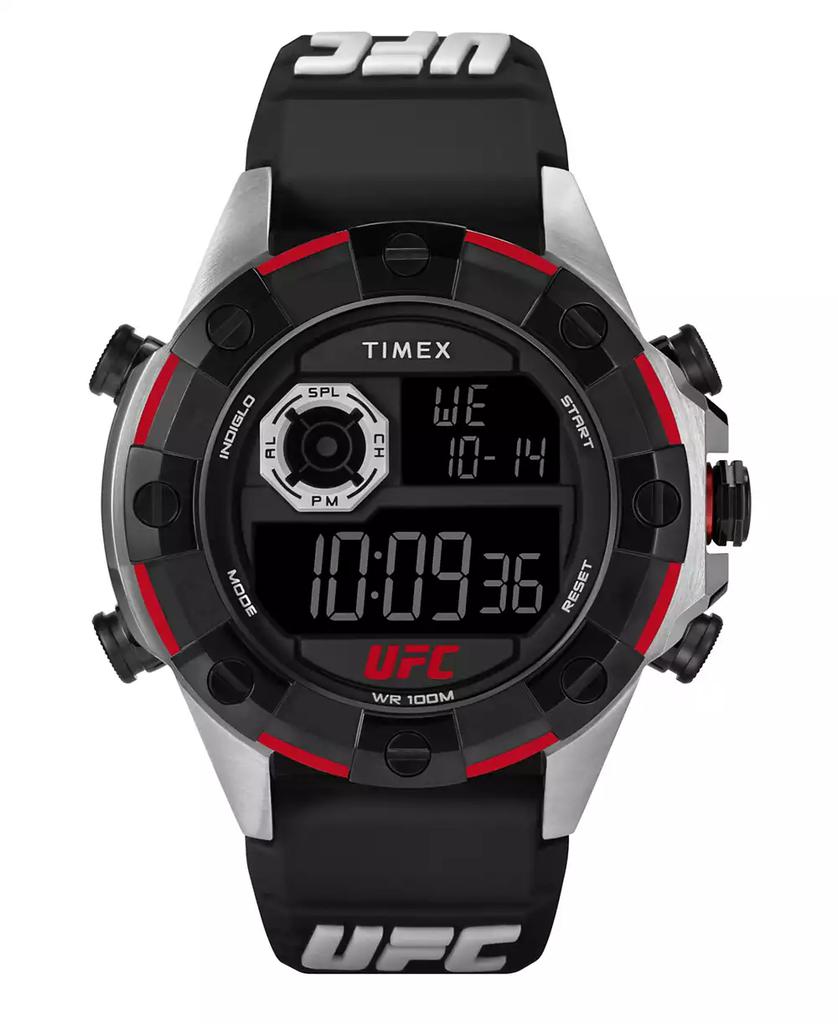 Timex UFC Men's Kick Digital Black Polyurethane Watch, 49mm