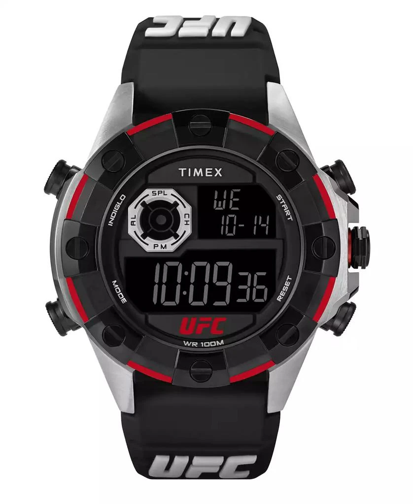 Timex UFC Men's Kick Digital Black Polyurethane Watch, 49mm 1