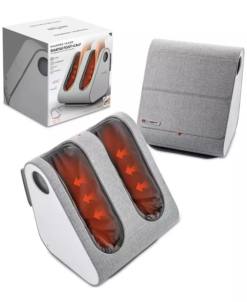 Sharper Image - Shiatsu Foot and Calf Massager - White
