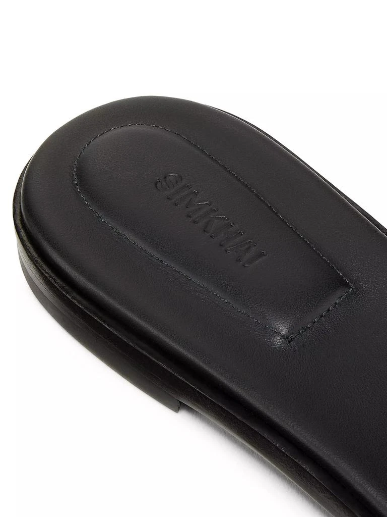 SIMKHAI Ripple Leather Slides 6