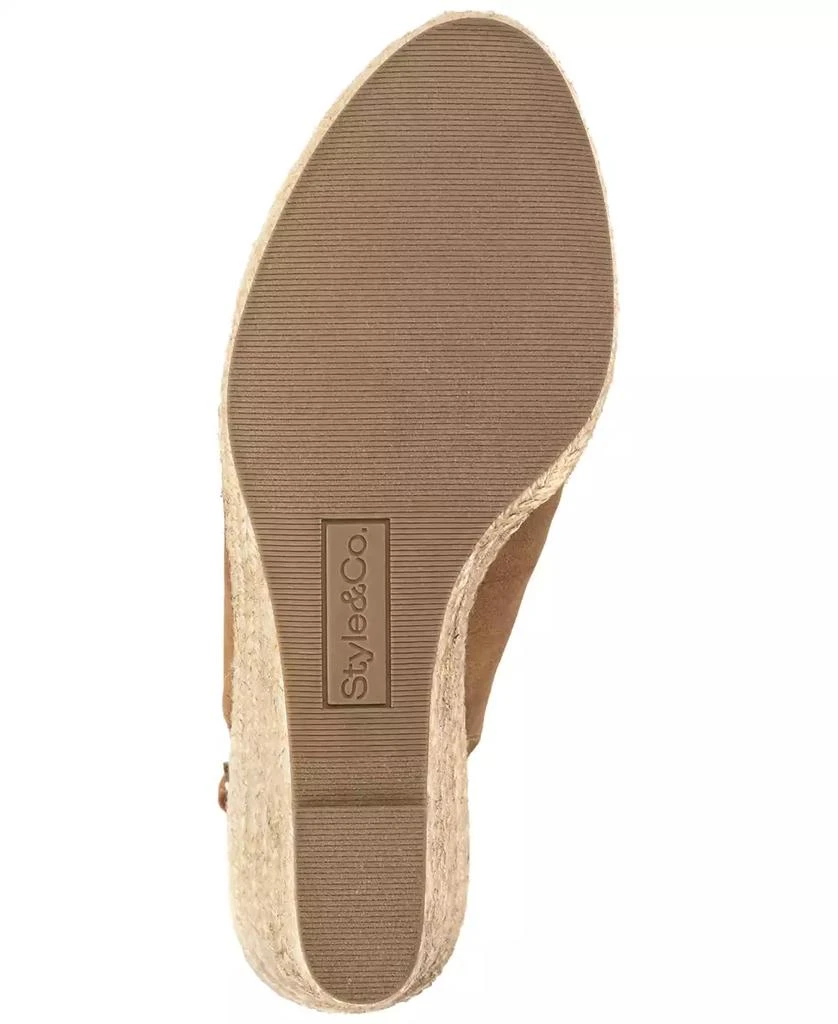 Style & Co Women's Darlitaa Peep Toe Slingback Wedge Pumps, Created for Macy's 5