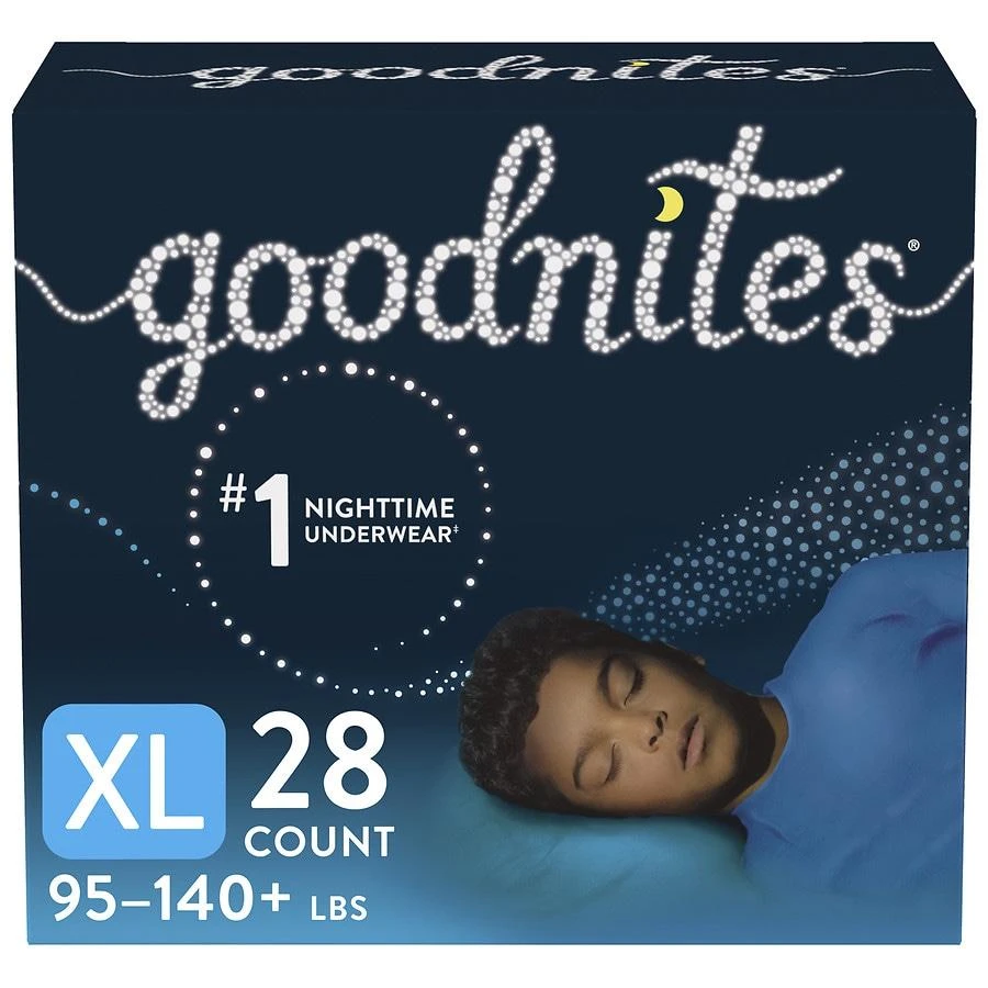 goodnites Boys
 Nighttime Bedwetting Underwear XL (95-140 lbs)