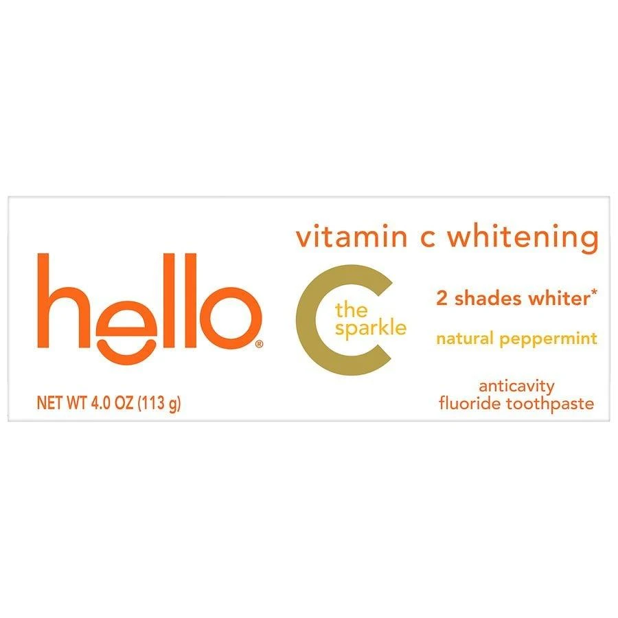 Hello Vitamin C Whitening Toothpaste With Fluoride Peppermint 2