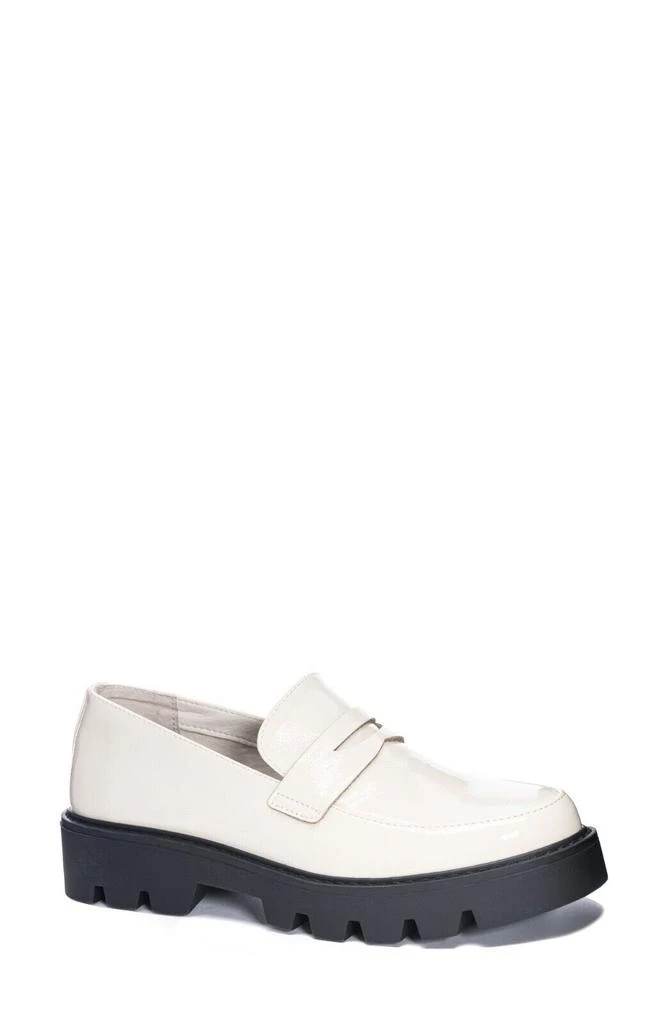 Chinese Laundry Chinese Laundry Playback Loafers Women's US 8 Cream Patent Platform Shoes KHD648 2