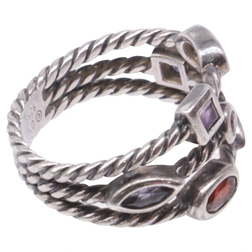 Silverious Berry Rings Shop Three-Row Berry Confetti Ring in Multicolor Sterling Silver on ...