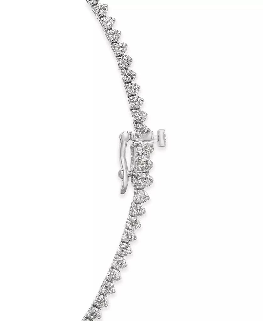 Macy's Diamond Fancy 16-3/4" Collar Tennis Necklace (10 ct. t.w.) in 14k White Gold 4