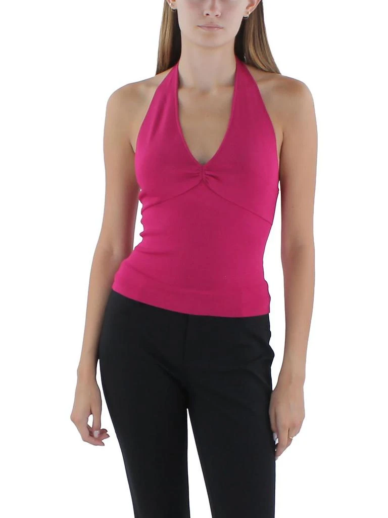 Alice + Olivia Womens Cropped Tank Halter Top 1