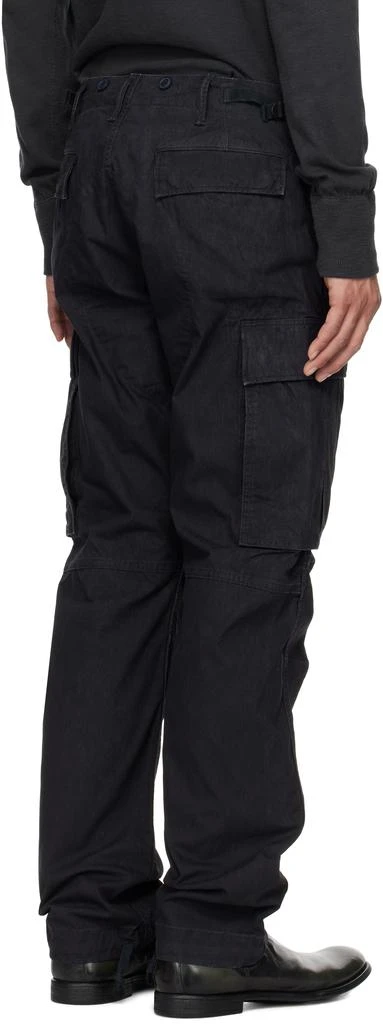RRL Black Surplus Poplin Cargo Pant 3