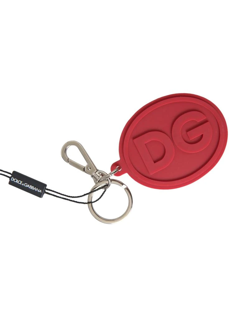 Dolce 
Gabbana Rubber DG Logo Brass Metal Keyring Men
s Keychain 2