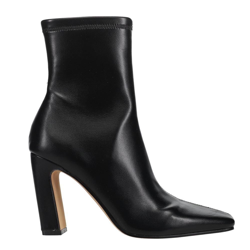 HAWKINS Black Leather Knee High Moto Boot | Women's Boots