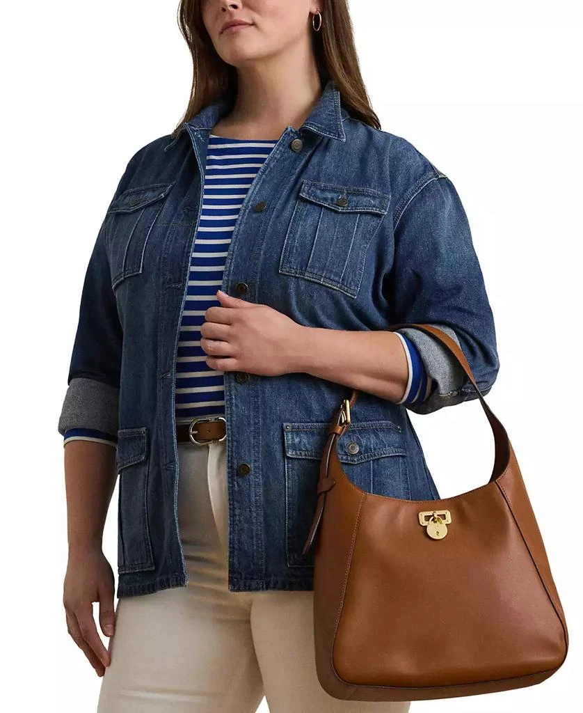 Ralph Lauren Leather Medium Tanner Shoulder Bag 3