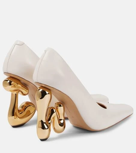 JW Anderson Logo leather pumps 3