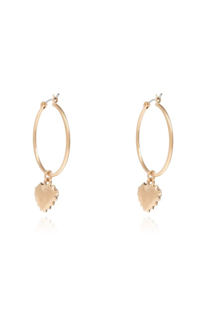 ALL SAINTS Earrings with heart-shaped pendant 3