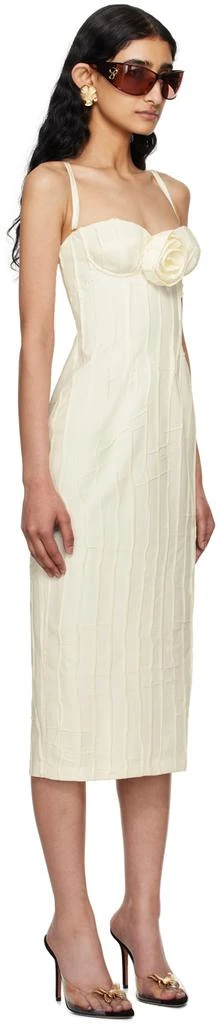 Blumarine Off-White Floral Midi Dress 2