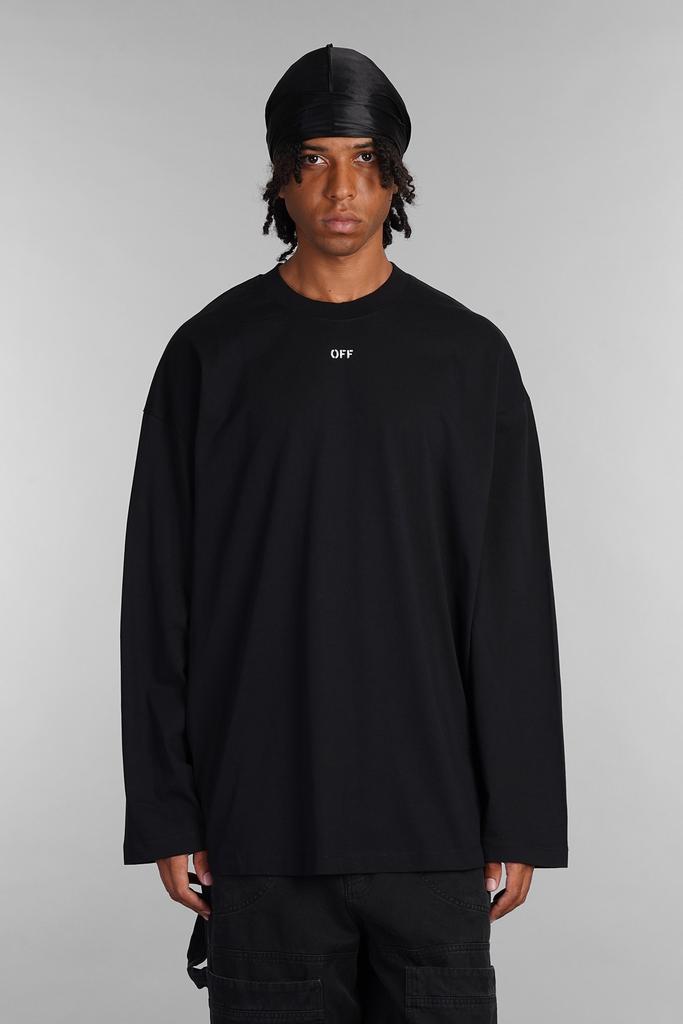 【関税＆送料込み】Off-White Black Cotton T-Shirt Off-White Shared Logo Cotton T-shirt | Black | FARFETCH JO