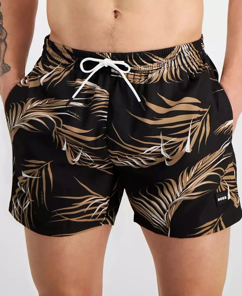 Hugo Boss Men's Piranha Drawstring 5.3" Swim Trunks, Created for Macy's 3
