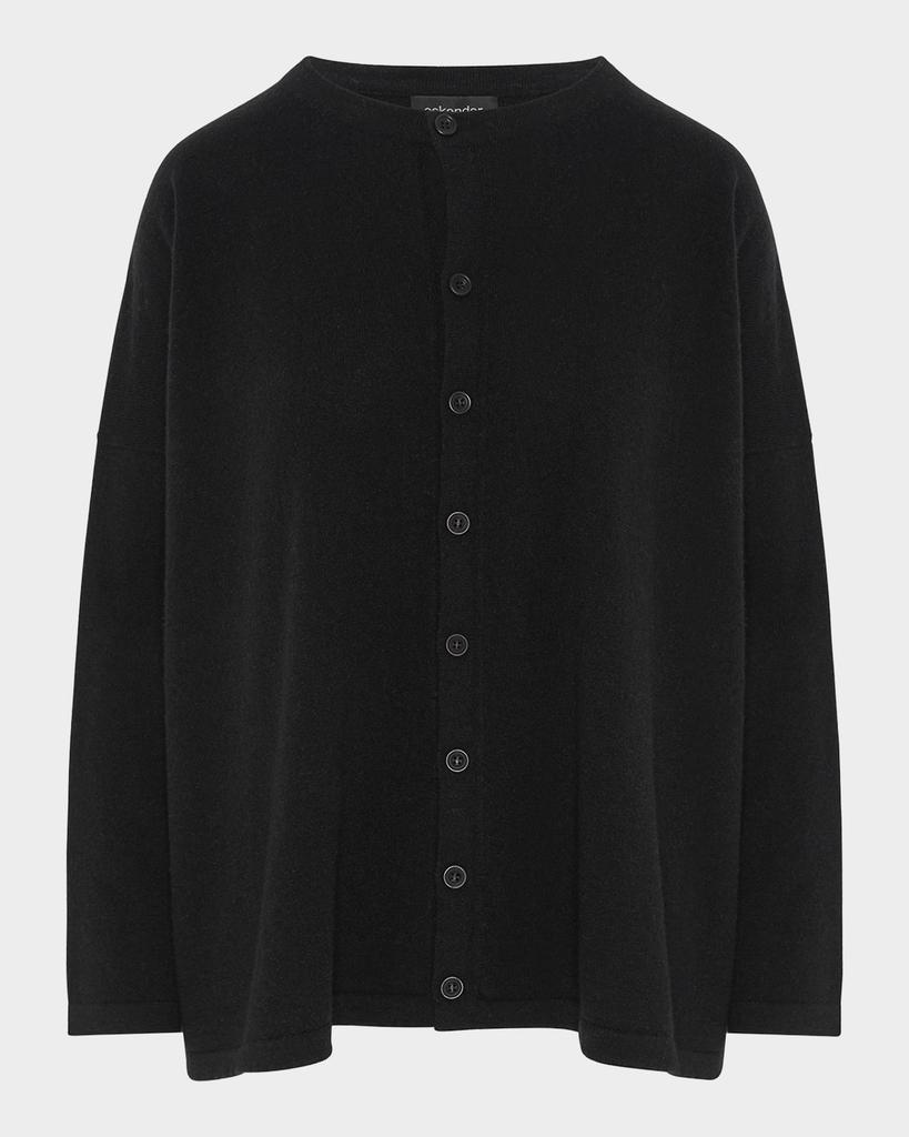 Eskandar Slim-Sleeve Cashmere Cardigan